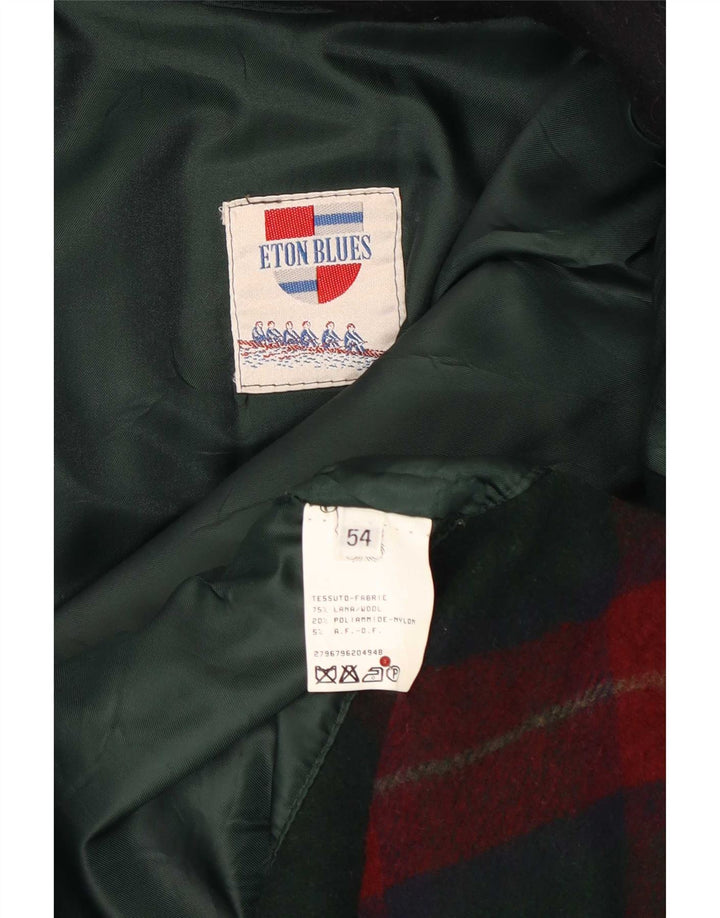 ETON BLUES Abrigo para hombre IT 54 2XL Lana azul marino