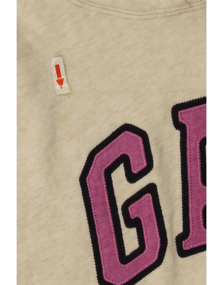 Gap - Sudadera con capucha para mujer, diseño gráfico, talla 40, color blanco