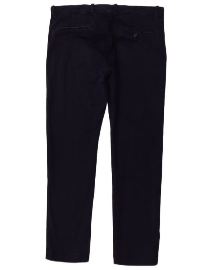 J. Crew Pantalón chino ajustado para hombre W32 L30 Algodón azul marino