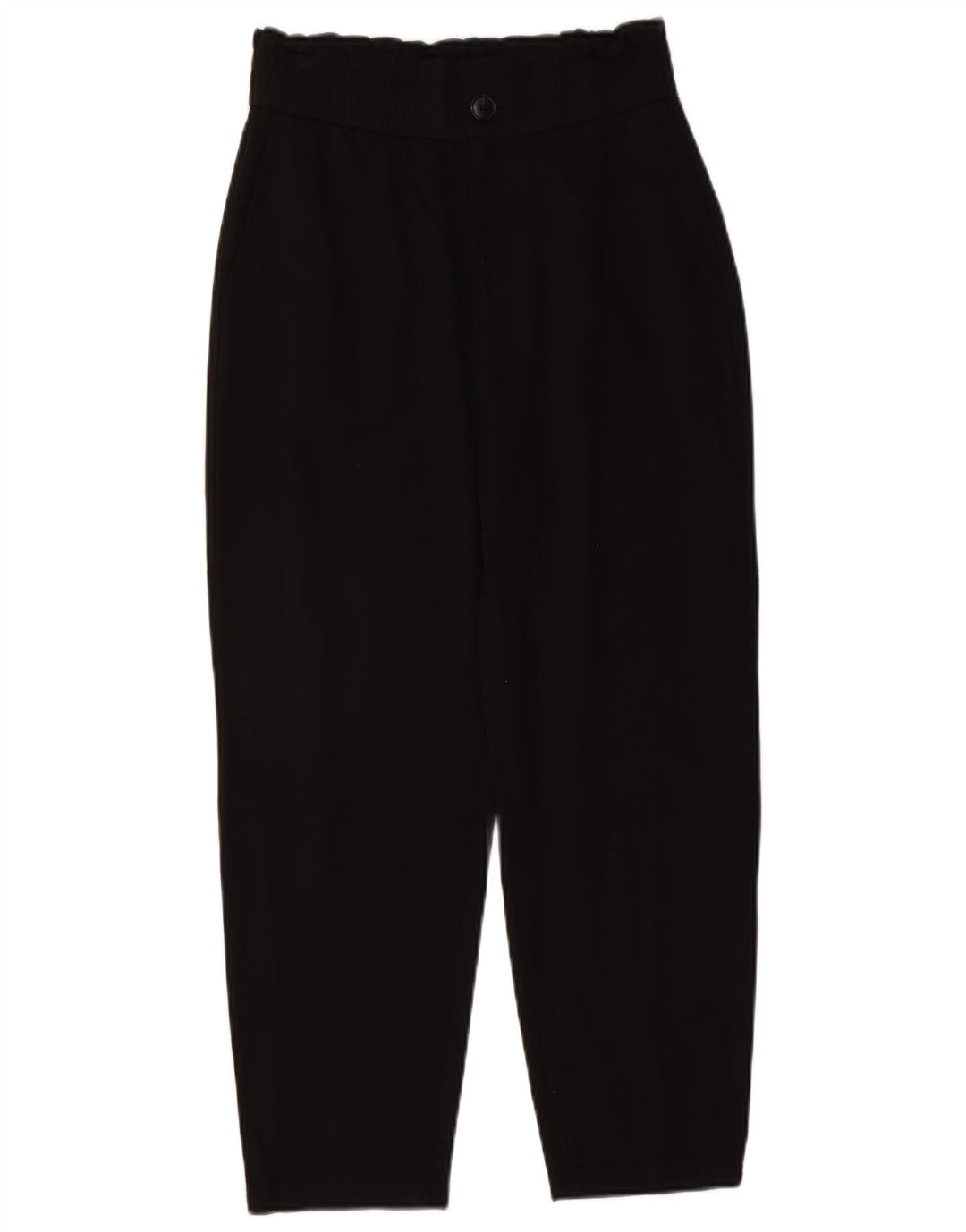 Zara Mujer Pantalones Cortos Pegged Medium W28 L23 Viscosa Negra