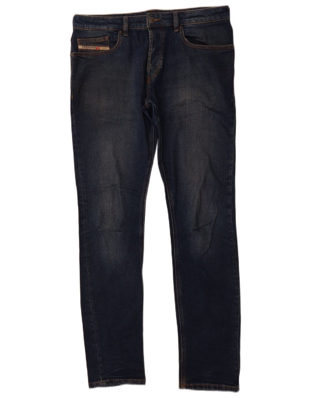DIESEL Vaqueros Slim Hombre W32 L32 Azul Marino Algodón