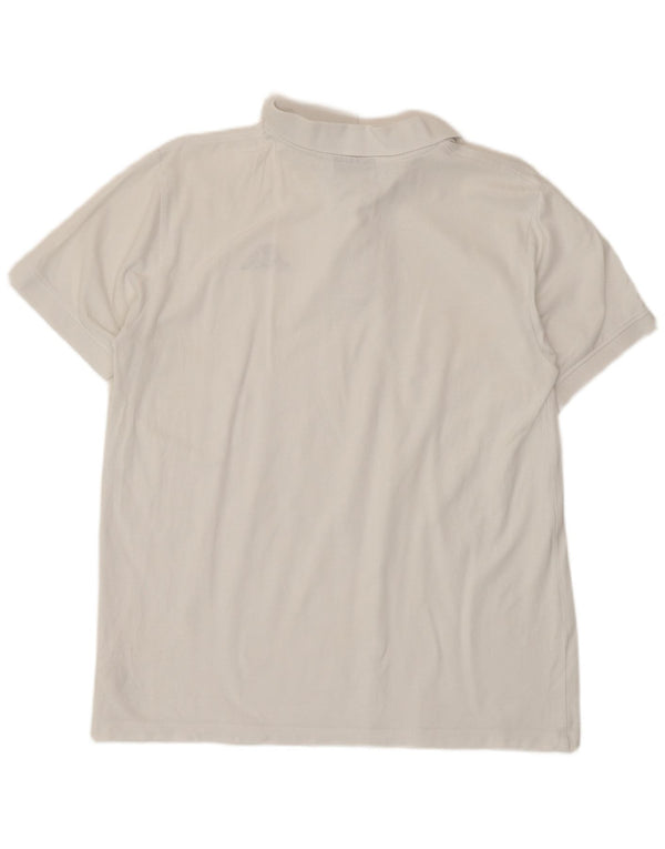 Polo Kappa Hombre Algodón Blanco Mediano