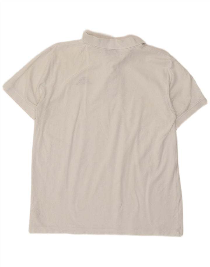 Polo Kappa Hombre Algodón Blanco Mediano
