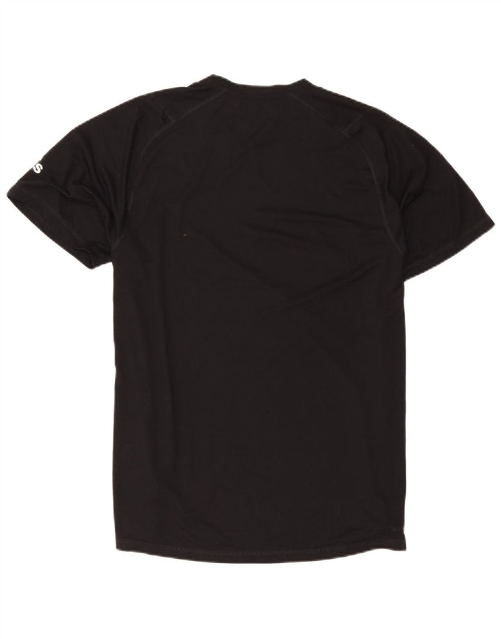 Adidas - Camiseta gráfica para hombre, talla grande, poliéster negro