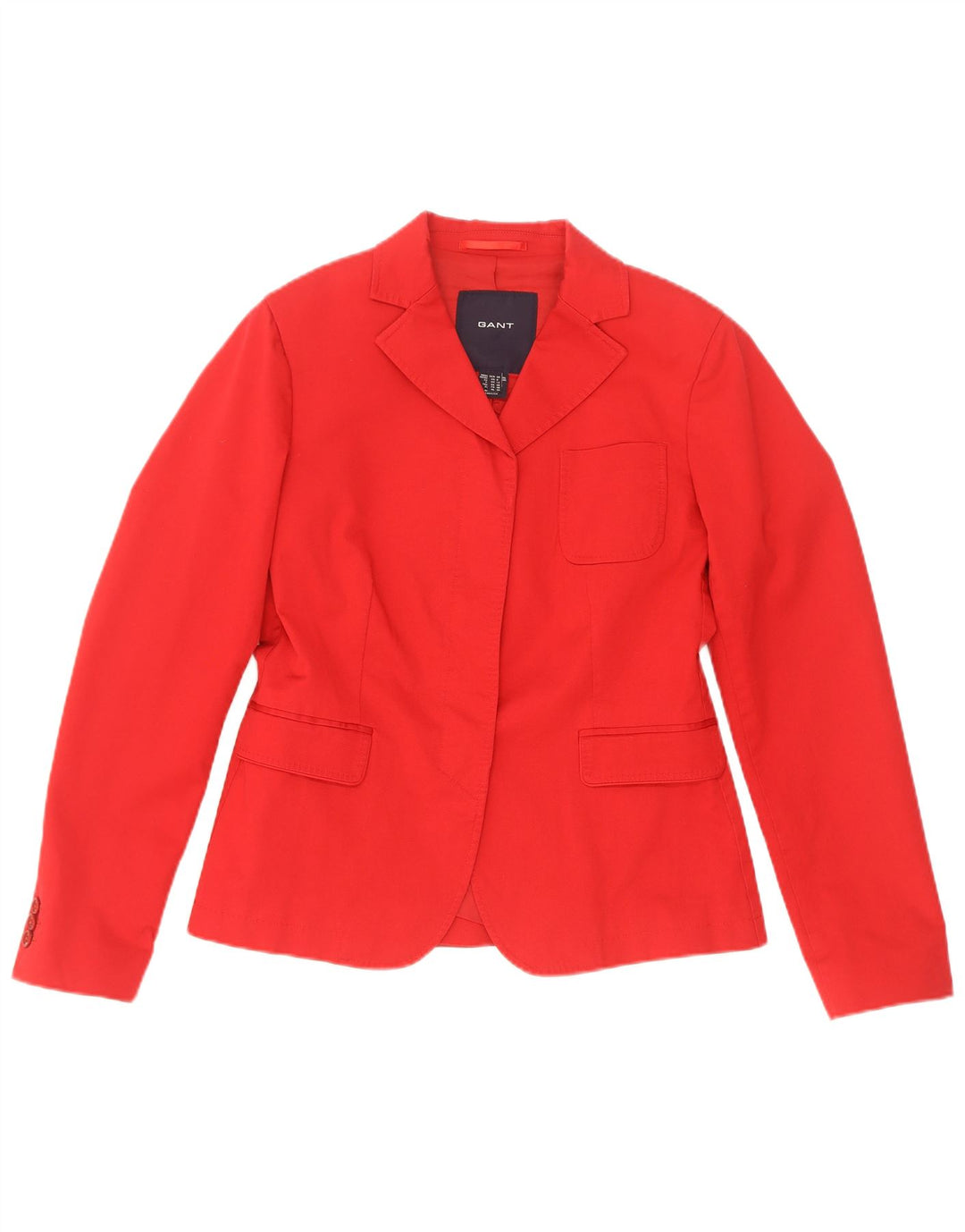 Gant Chaqueta Blazer para Mujer Reino Unido 12 Algodón Rojo Mediano