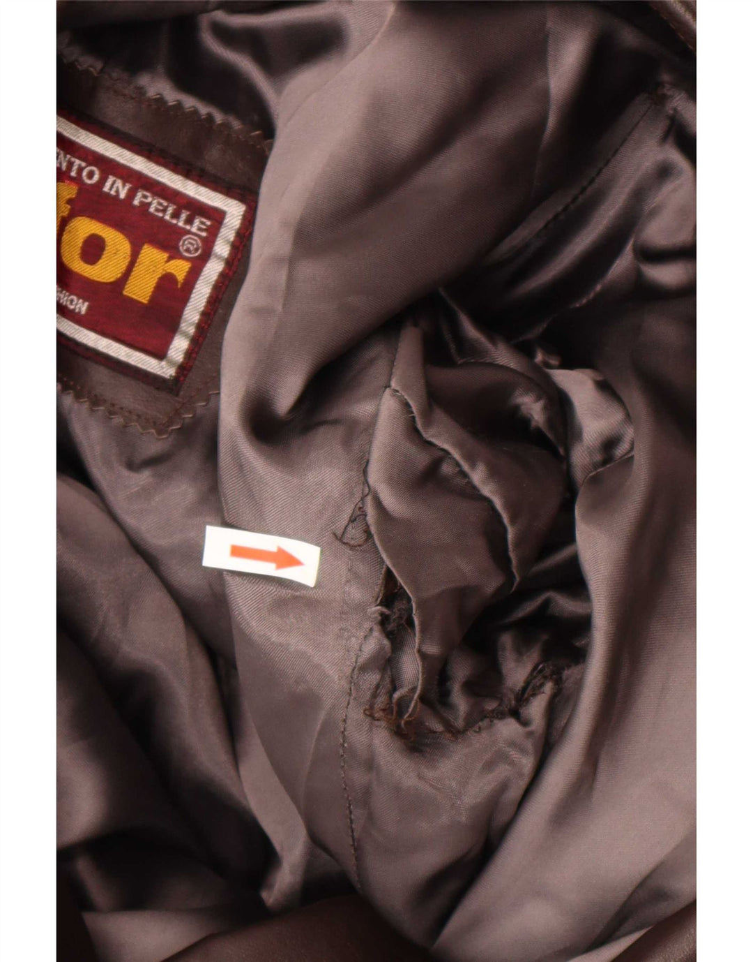 Anfor Abrigo de piel con doble botonadura para hombre IT 48 Marrón medio