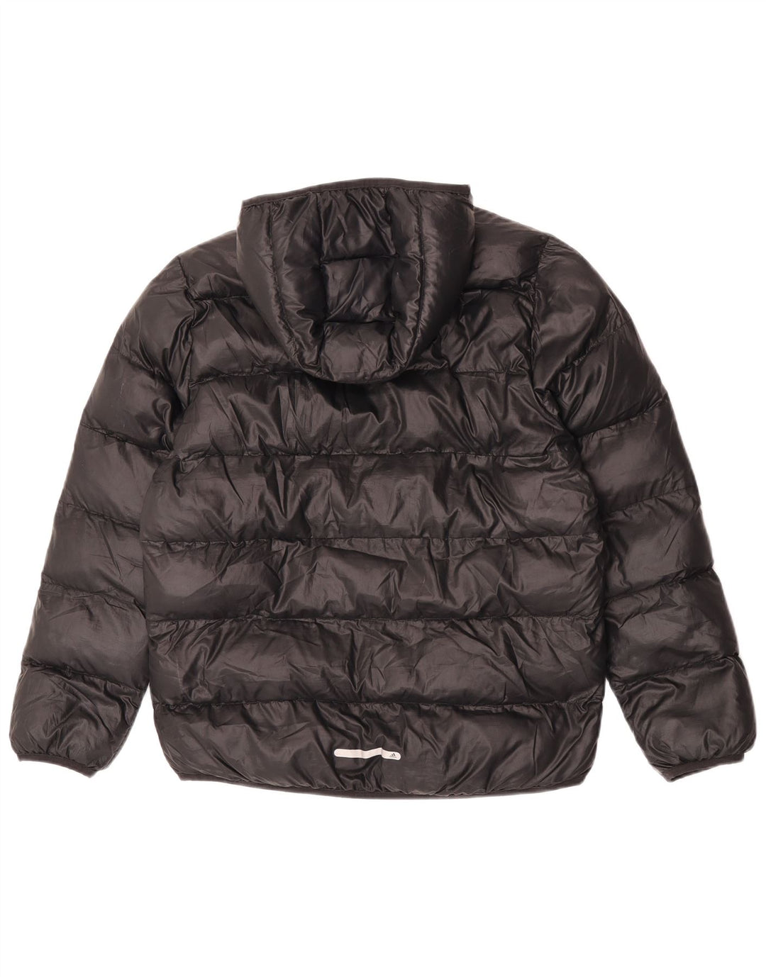 Adidas Chaqueta acolchada con capucha para niño 13-14 años Negro Poliéster