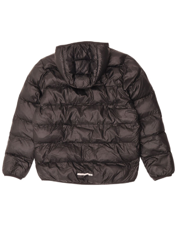 Adidas Chaqueta acolchada con capucha para niño 13-14 años Negro Poliéster