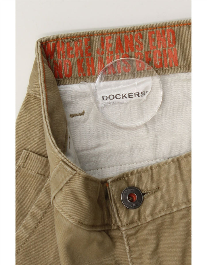 Dockers Pantalón chino ajustado para hombre W28 L30 Beige