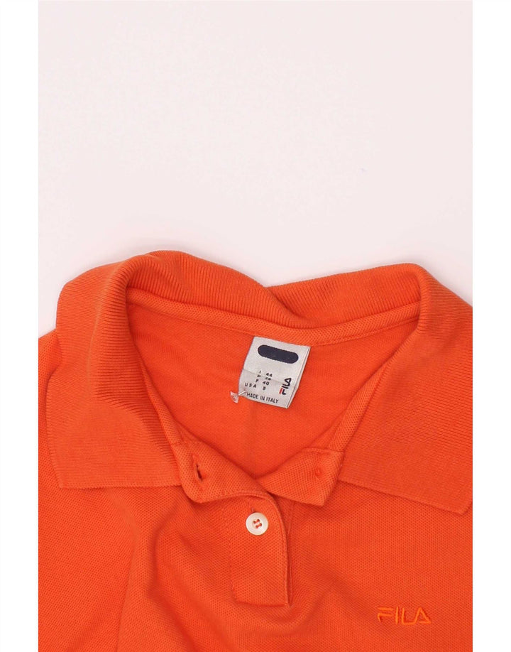Polo corto Fila para mujer IT 44 Naranja mediano