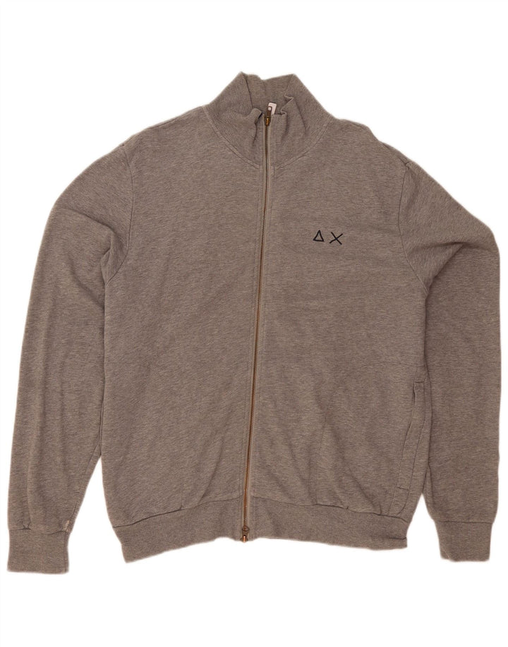Sun68 Chaqueta de chándal para hombre XL Algodón moteado gris