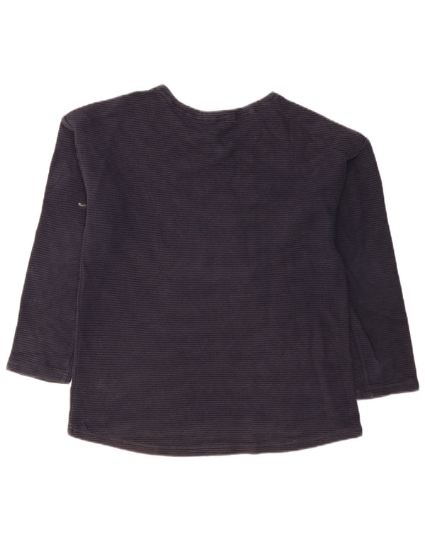 Camiseta Joules Mujer Manga Larga UK 42 Medio Azul Marino Algodón