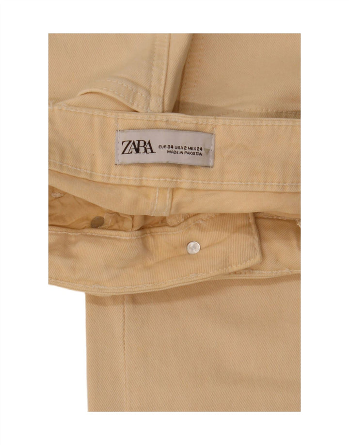 Zara Vaqueros Bootcut Mujer EU 34 2XS W24 L27 Beige