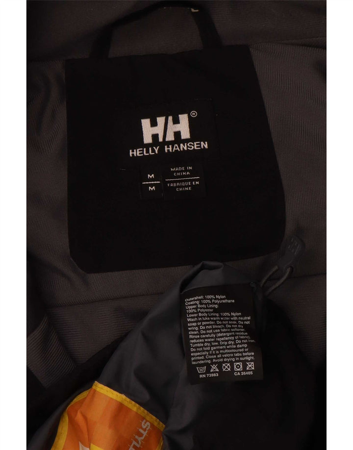 Helly Hansen Chaqueta impermeable para hombre UK 38 Medium Black Colourblock Nylon