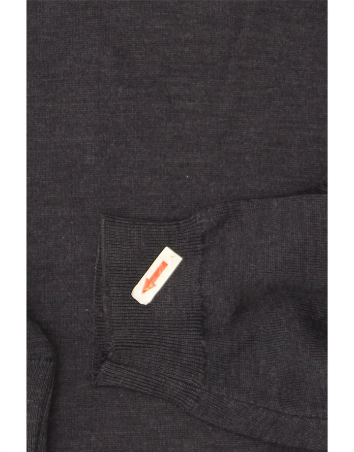Marks & Spencer - Jersey de cuello alto para hombre, talla grande, lana merino, color azul marino