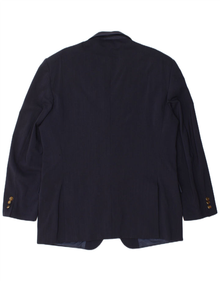 Ferre Chaqueta tipo blazer de 2 botones para hombre IT 54 2XL Lana virgen azul marino