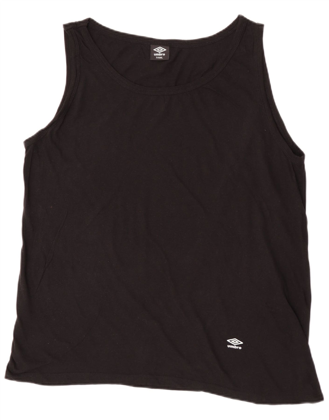 Camiseta sin mangas para hombre Umbro 2XL Algodón negro