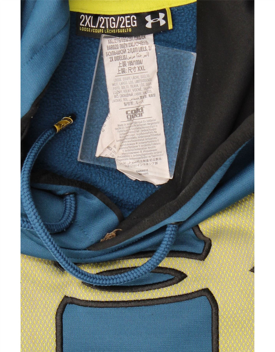 UNDER ARMOUR Jersey con capucha gráfico Heat Gear para hombre 2XL Azul