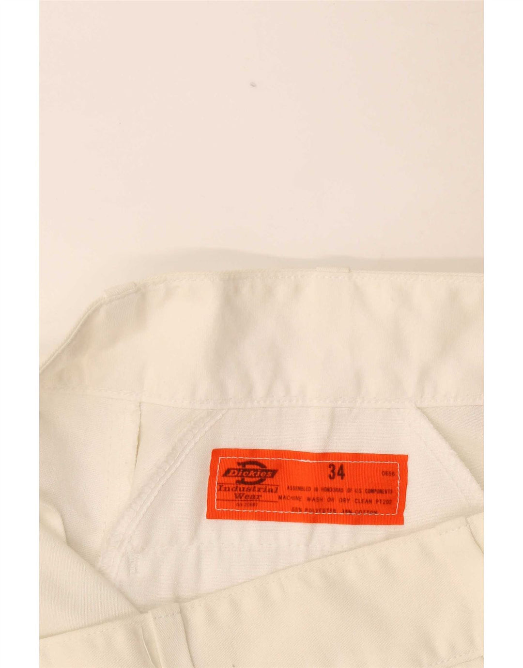 Pantalón Chino Recto Dickies Mujer W34 L26 Poliéster Blanco