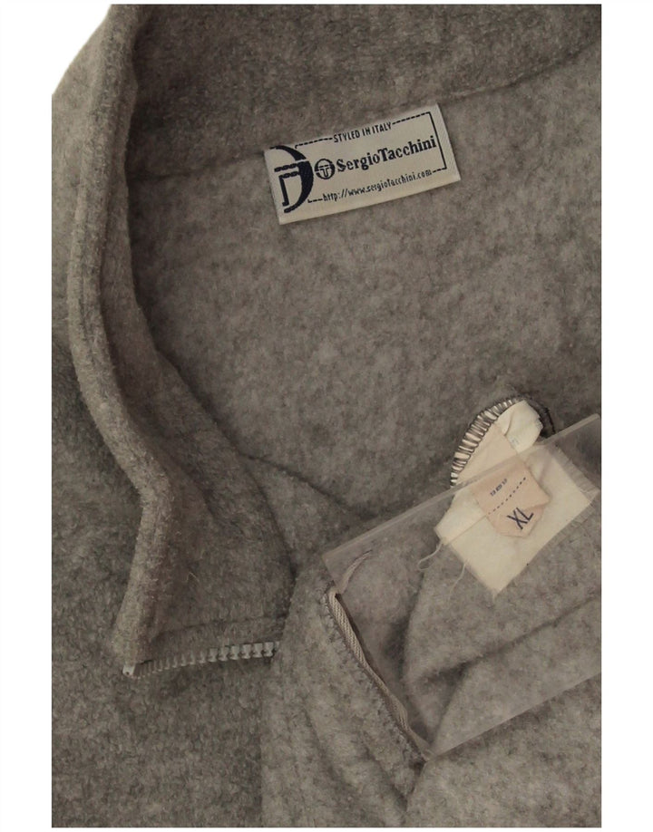 Sergio Tacchini Chaqueta polar para hombre UK 42 XL Gris moteado