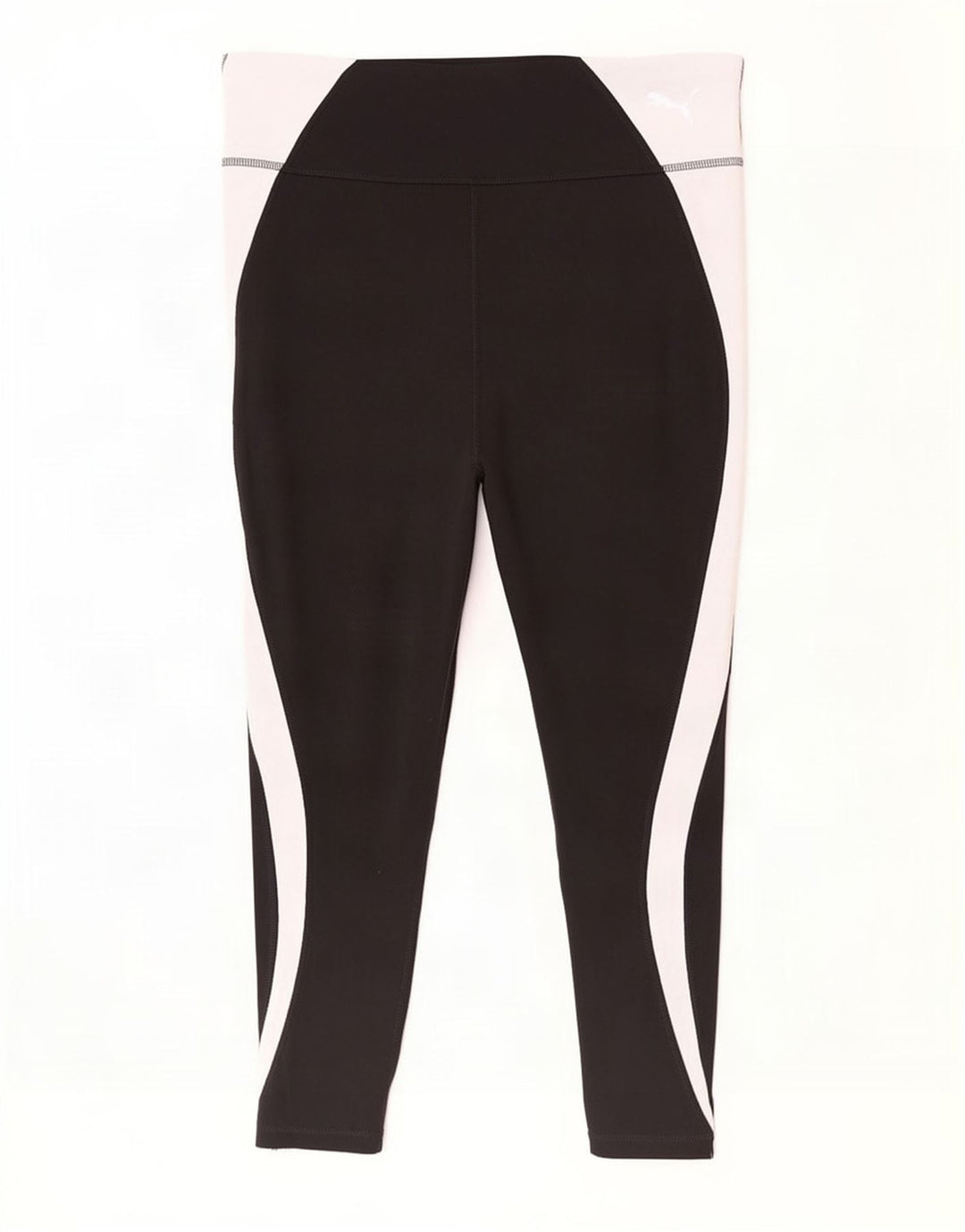 Puma Leggings cortos para mujer UK 46 Grande Negro Colorblock Poliéster