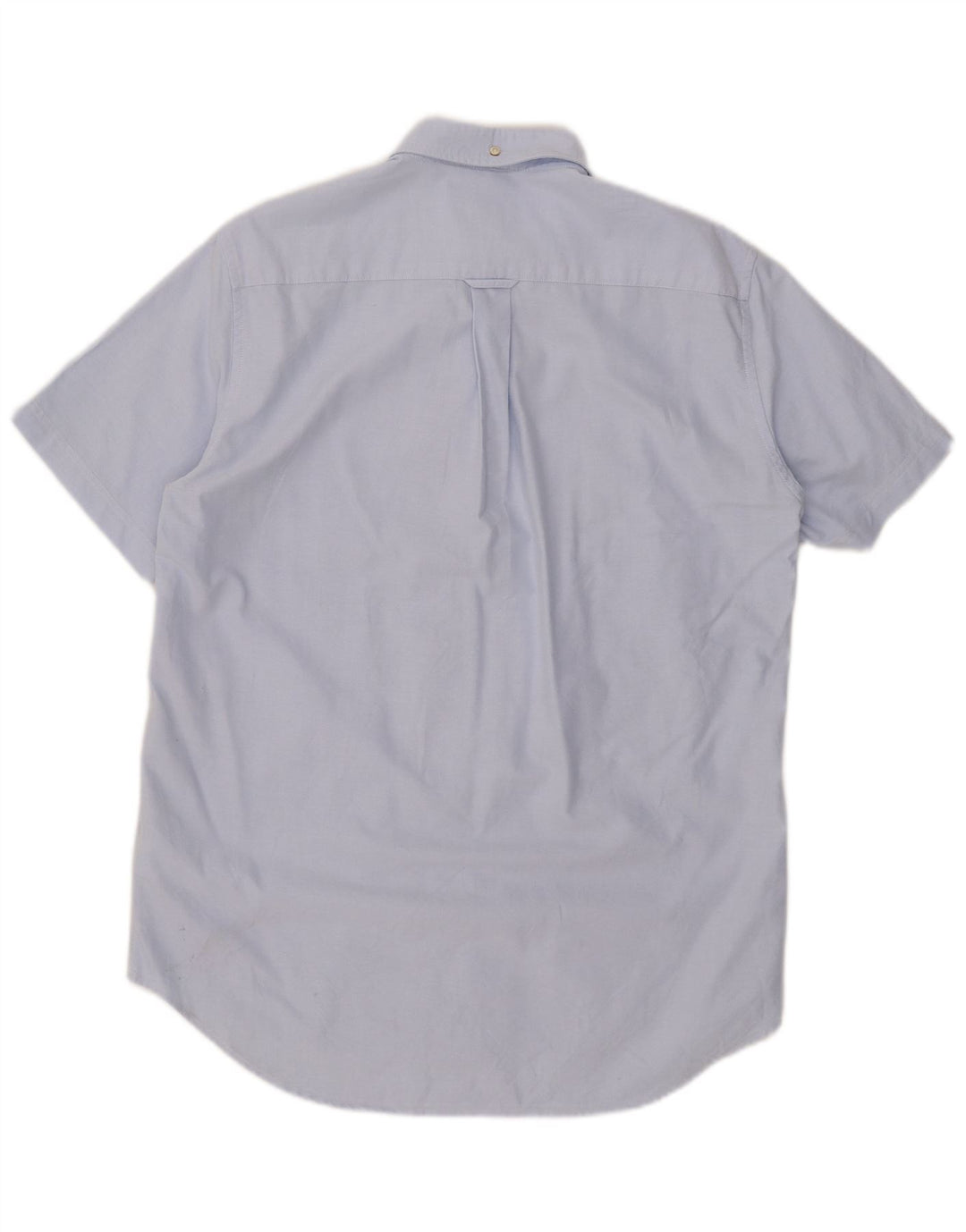 Camisa Gant Hombre Manga Corta Regular Fit Talla 39 Algodón Azul Medio