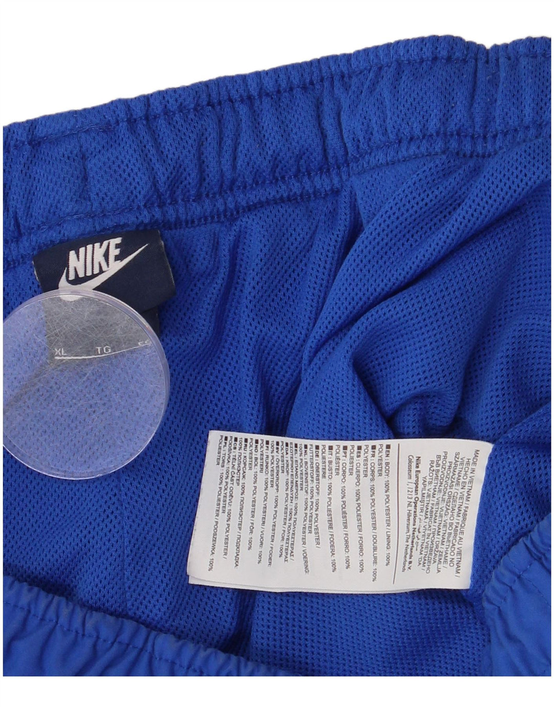 Nike Pantalones cortos deportivos gráficos para hombre XL Poliéster azul