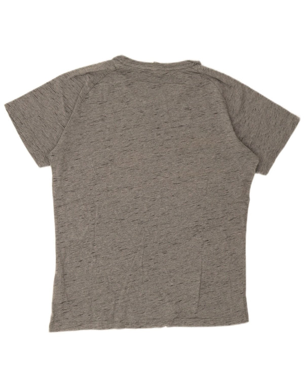 Camiseta Puma para hombre Top grande de algodón moteado gris