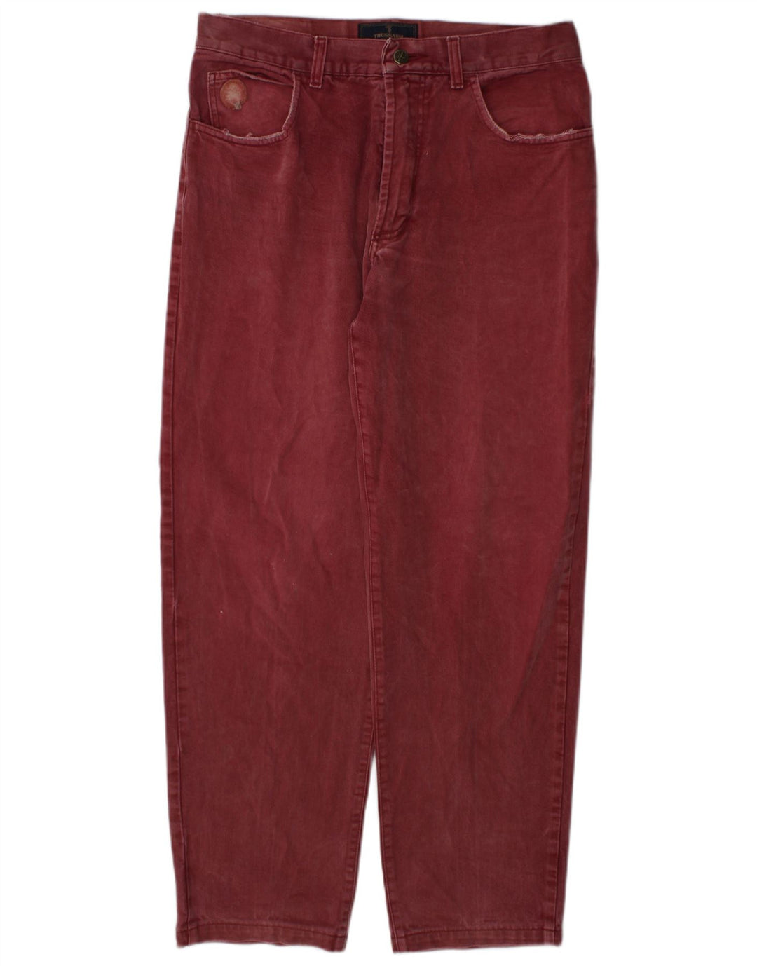 Vaqueros Trussardi Mujer Rectos W34 L30 Burdeos
