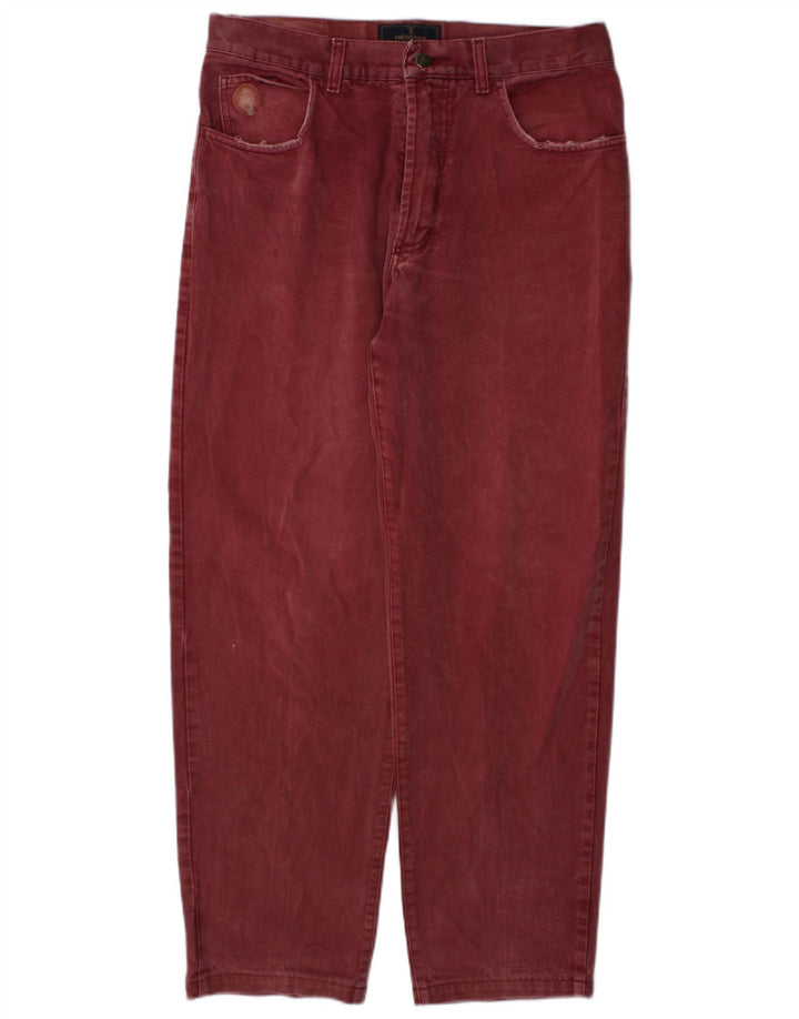 Vaqueros Trussardi Mujer Rectos W34 L30 Burdeos