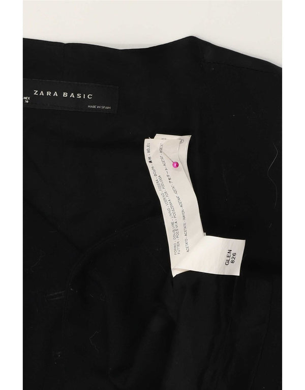 Zara Mujer Chaleco UK 44 Grande Negro