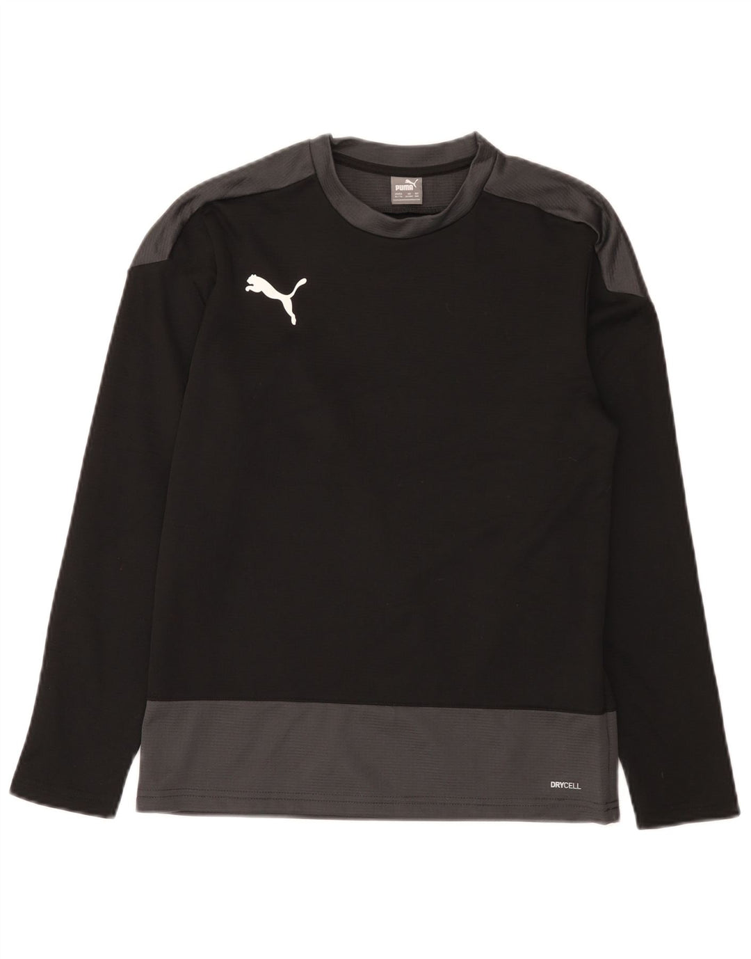 Puma Camiseta de niño manga larga 13-14 años Negro Colorblock Poliéster