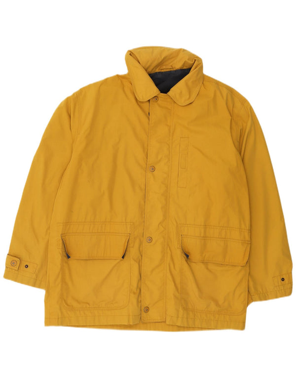 Chaqueta utilitaria con capucha para hombre Green Leaves UK 42 XL Amarillo