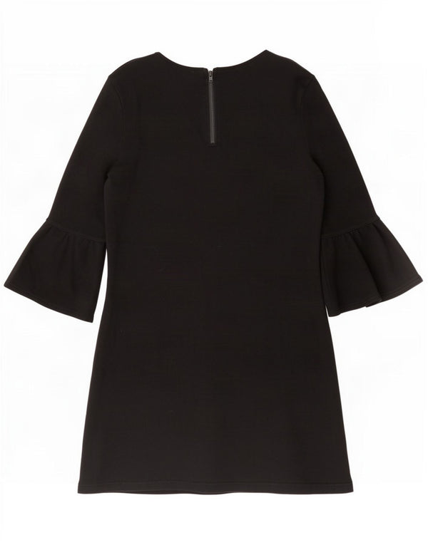 Sun68 Vestido recto de manga 3/4 para mujer UK 40 Small Algodón negro