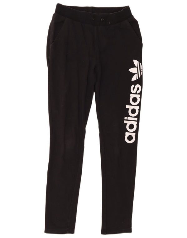 Adidas Pantalones de chándal gráficos para mujer Reino Unido 8 Pequeño Algodón negro