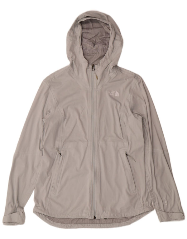THE NORTH FACE Chaqueta impermeable con capucha para mujer UK 44 Poliéster gris grande