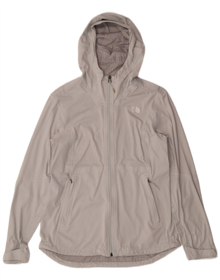 THE NORTH FACE Chaqueta impermeable con capucha para mujer UK 44 Poliéster gris grande