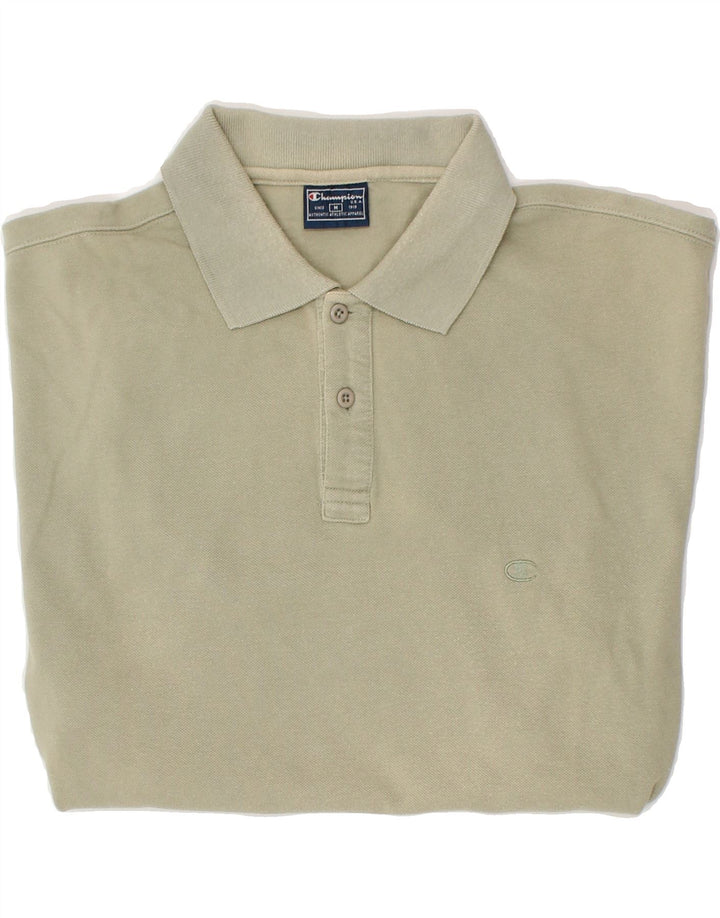 CHAMPION Mens Polo Shirt Medium Grey Cotton Vintage Champion and Second-Hand Champion from Messina Hembry 