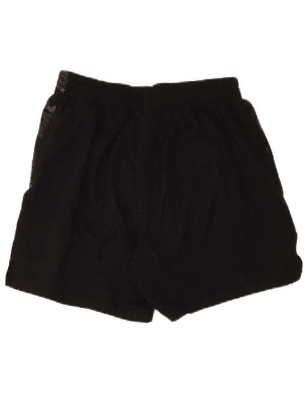 Nike Pantalones cortos deportivos gráficos para mujer UK 12 Mediano Negro Poliéster