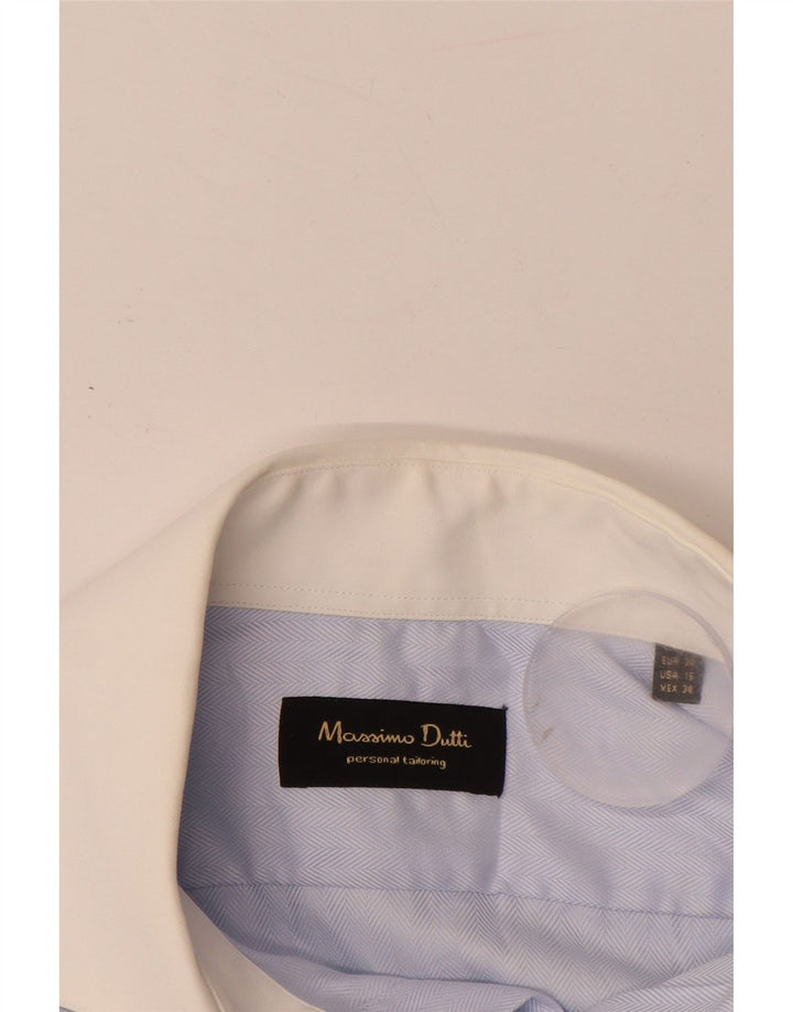 Camisa Massimo Dutti Hombre Talla 38 15 Espiga Azul Mediana