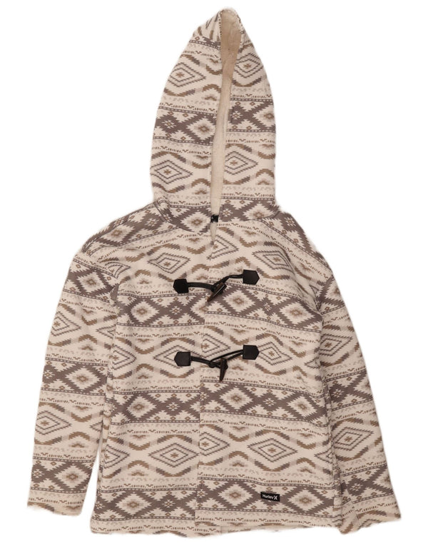 Hurley Chaqueta de lona extragrande para mujer UK 6 XS Gris Argyle/Diamond Aztec