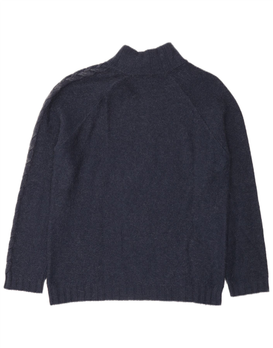Armani Jeans Hombre Botón Cuello Jersey Suéter 2XL Azul Marino