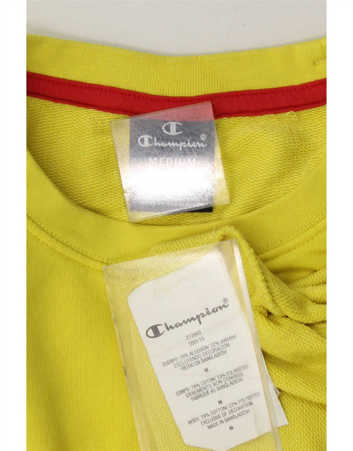 Champion Sudadera Gráfica Jumper De Algodón Amarillo Medio |