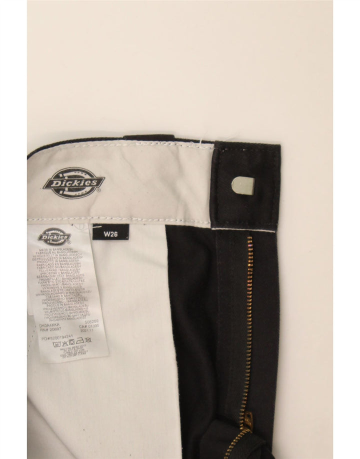 Pantalón Chino Recto Dickies Mujer W26 L26 Poliéster Negro