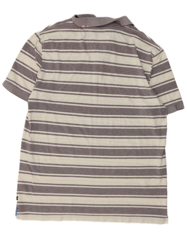 NAUTICA Polo Hombre 2XL Algodón Rayas Gris