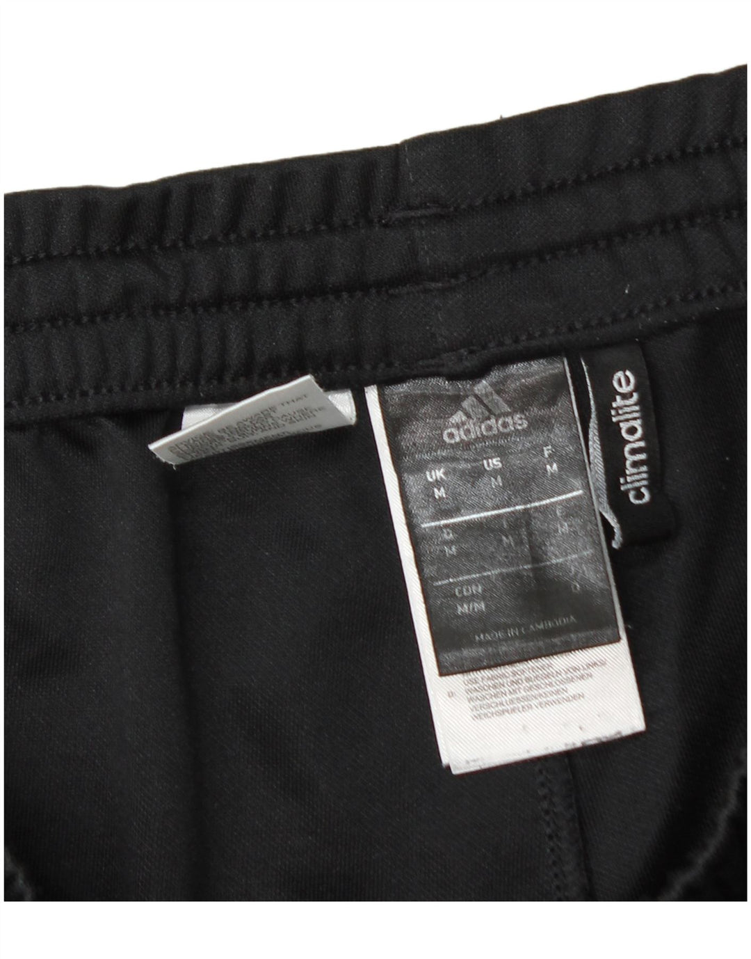 Adidas Hombre Climalite Pantalones De Chándal Mediano Negro Poliéster