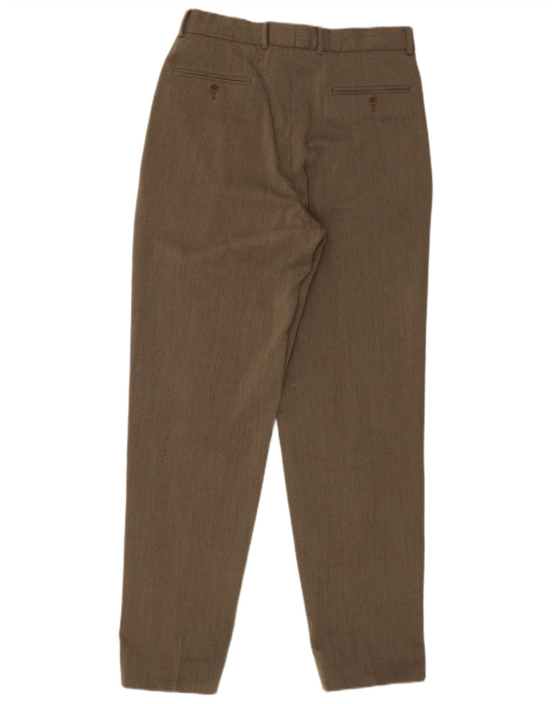 Marks & Spencer Pantalón de traje con pinzas para hombre W32 L33 Caqui Lana nueva