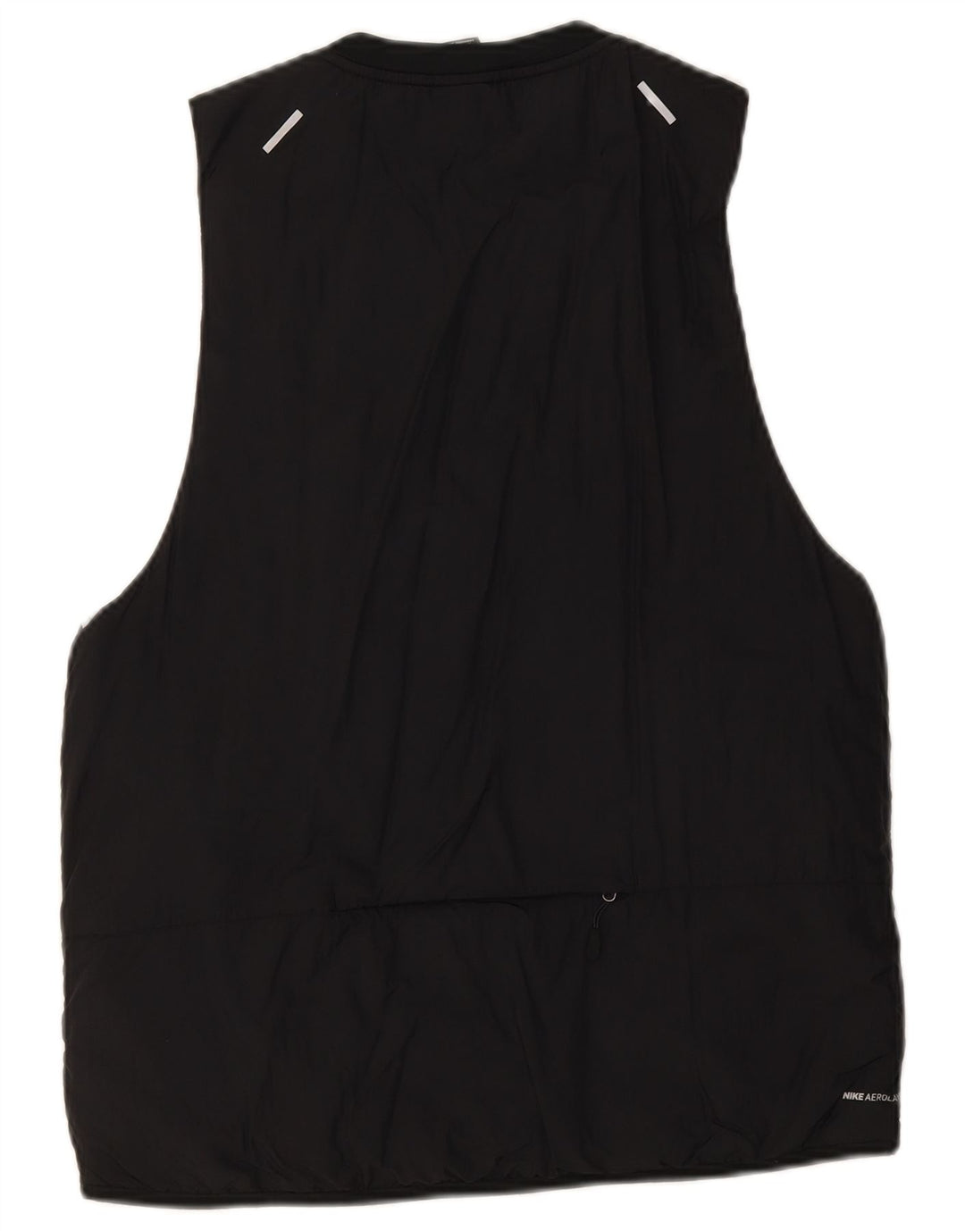 Nike - Chaleco para correr para hombre, talla 38, nailon negro mediano