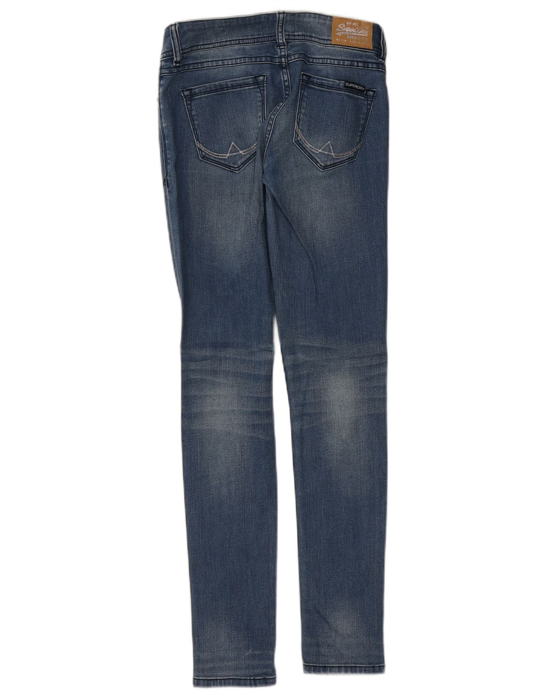 SUPERDRY Vaqueros súper ajustados para mujer W26 L30 Algodón azul