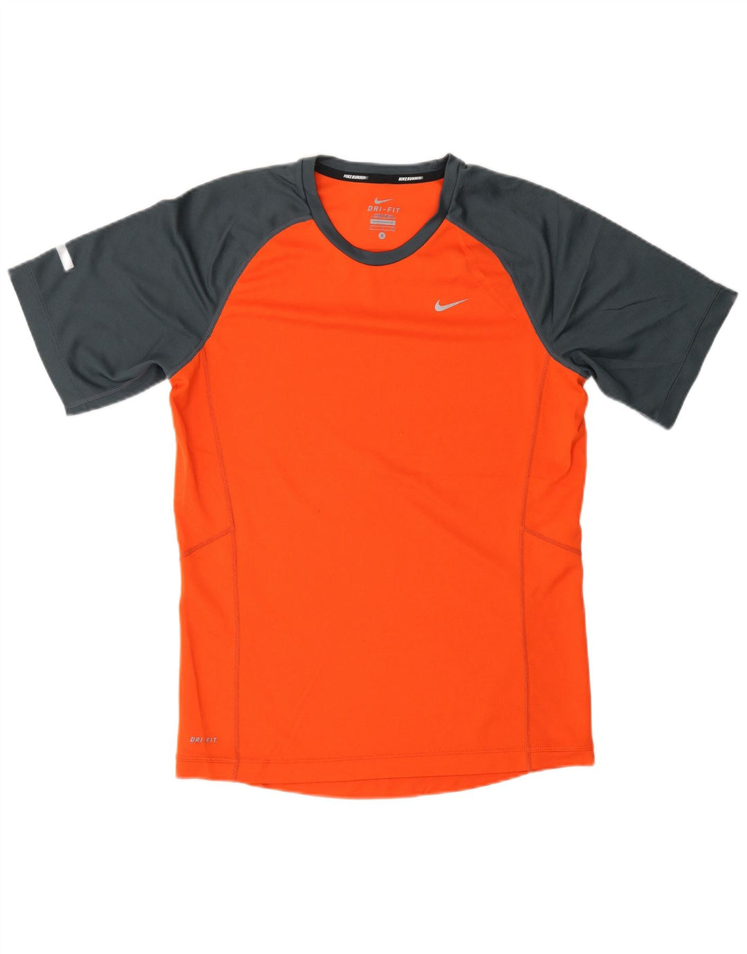 NIKE Camiseta Dri Fit para Hombre Top Small Naranja Colorblock
